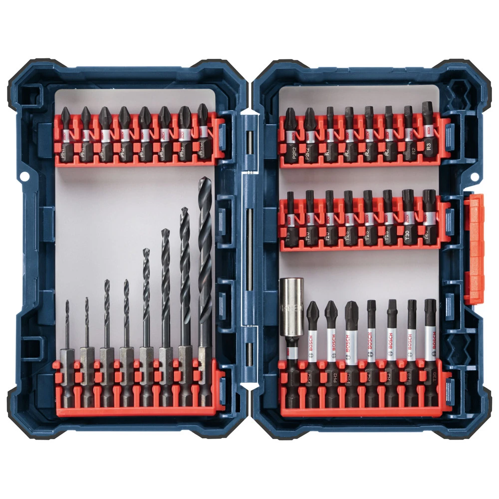 Brand new 😀 Bosch DDMS40 40 Pc. Impact Tough Drill Drive Custom Case System Set 👏 1 Brand new 😀 Bosch DDMS40 40 Pc. Impact Tough Drill Drive Custom Case System Set 👏