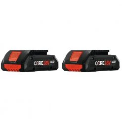 Promo ๐งจ Bosch GBA18V40-2PK (2) CORE18V Lithium-Ion 4 Ah Compact Batteries ๐