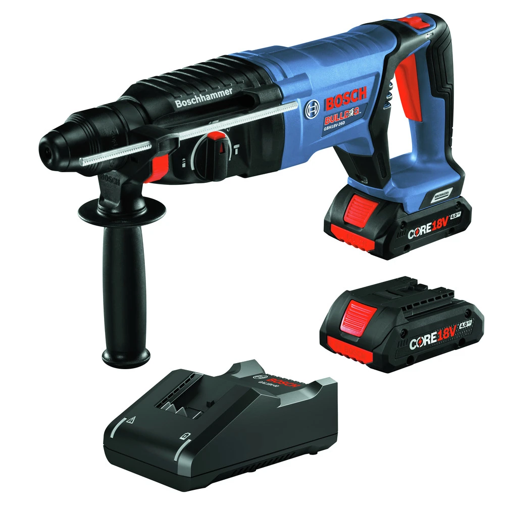 Flash Sale 😉 Bosch GBH18V-26DK25 Bulldog 18V EC Brushless Lithium-Ion 1 In. Cordless SDS-plus Rotary 🔨 Hammer Kit With 2 Batteries (4 Ah) 🔥 1 Flash Sale 😉 Bosch GBH18V-26DK25 Bulldog 18V EC Brushless Lithium-Ion 1 In. Cordless SDS-plus Rotary 🔨 Hammer Kit With 2 Batteries (4 Ah) 🔥