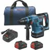 Outlet ⌛ Bosch GBH18V-34CQB24 PROFACTOR 18V Bulldog Brushless Lithium-Ion 1-1/4 In. Cordless Connected-Ready SDS-Plus Rotary 🔨 Hammer Kit With 2 Batteries (8 Ah) ⭐