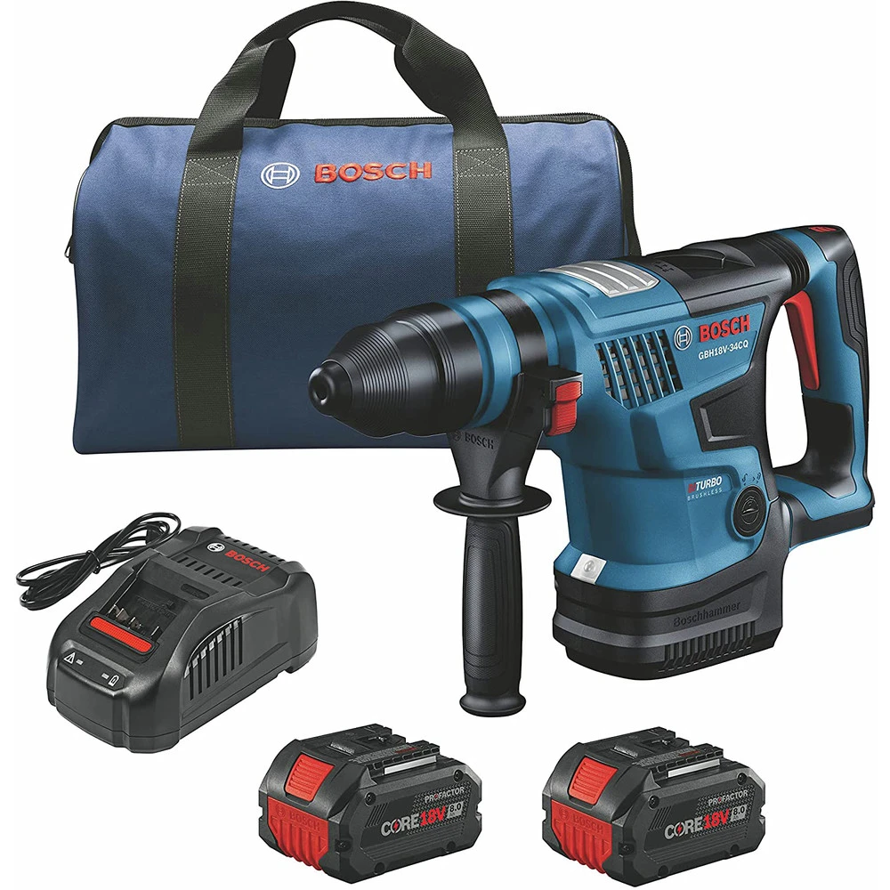 Outlet โ Bosch GBH18V-34CQB24 PROFACTOR 18V Bulldog Brushless Lithium-Ion 1-1/4 In. Cordless Connected-Ready SDS-Plus Rotary ๐จ Hammer Kit With 2 Batteries (8 Ah) โญ 1 Outlet โ Bosch GBH18V-34CQB24 PROFACTOR 18V Bulldog Brushless Lithium-Ion 1-1/4 In. Cordless Connected-Ready SDS-Plus Rotary ๐จ Hammer Kit With 2 Batteries (8 Ah) โญ