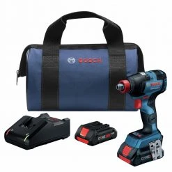 Best Sale ๐ Bosch GDX18V-1800CB25 Freak 18V EC Brushless Connected 1/4 In. And 1/2 In. 2-in-1 Bit/Socket Impact Driver Kit With CORE18V 4.0 Ah Compact Batteries ๐