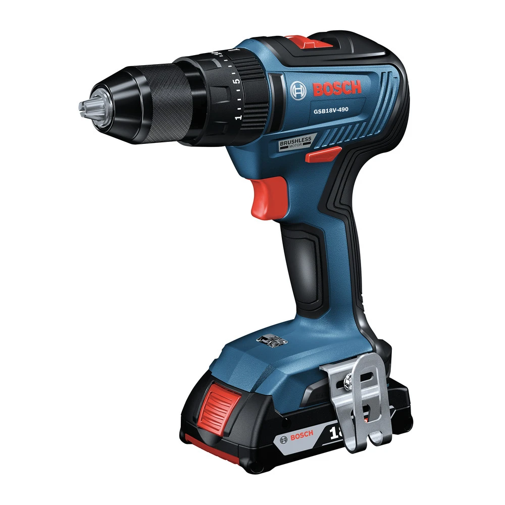 Discount ๐ฅ Bosch GSB18V-490B12 18V EC Brushless Lithium-ion 1/2 In. Cordless ๐จ Hammer Drill/Driver Kit (2 Ah) ๐ 2 Discount ๐ฅ Bosch GSB18V-490B12 18V EC Brushless Lithium-ion 1/2 In. Cordless ๐จ Hammer Drill/Driver Kit (2 Ah) ๐ - Image 2