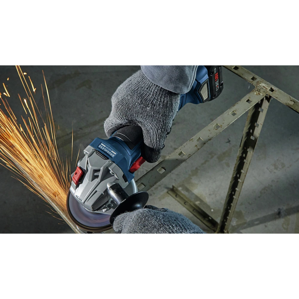 Discount 🔥 Bosch GWS18V-8B15 18V EC Brushless Lithium-Ion 4-1/2 In. Cordless Connected Angle Grinder Kit With No Lock-On Paddle Switch (4 Ah) ❤️ 6 Discount 🔥 Bosch GWS18V-8B15 18V EC Brushless Lithium-Ion 4-1/2 In. Cordless Connected Angle Grinder Kit With No Lock-On Paddle Switch (4 Ah) ❤️ - Image 6