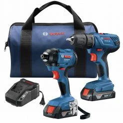 Best reviews of 👍 Bosch GXL18V-26B22 18V 2-Tool Combo Kit With 1/2 In. Compact Drill/Driver And 1/4 In. Hex Impact Driver 💯