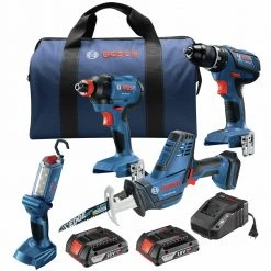 Top 10 โ๏ธ Bosch GXL18V-496B22 18V Compact Lithium-Ion Cordless 4-Tool Combo Kit (2 Ah) ๐งจ