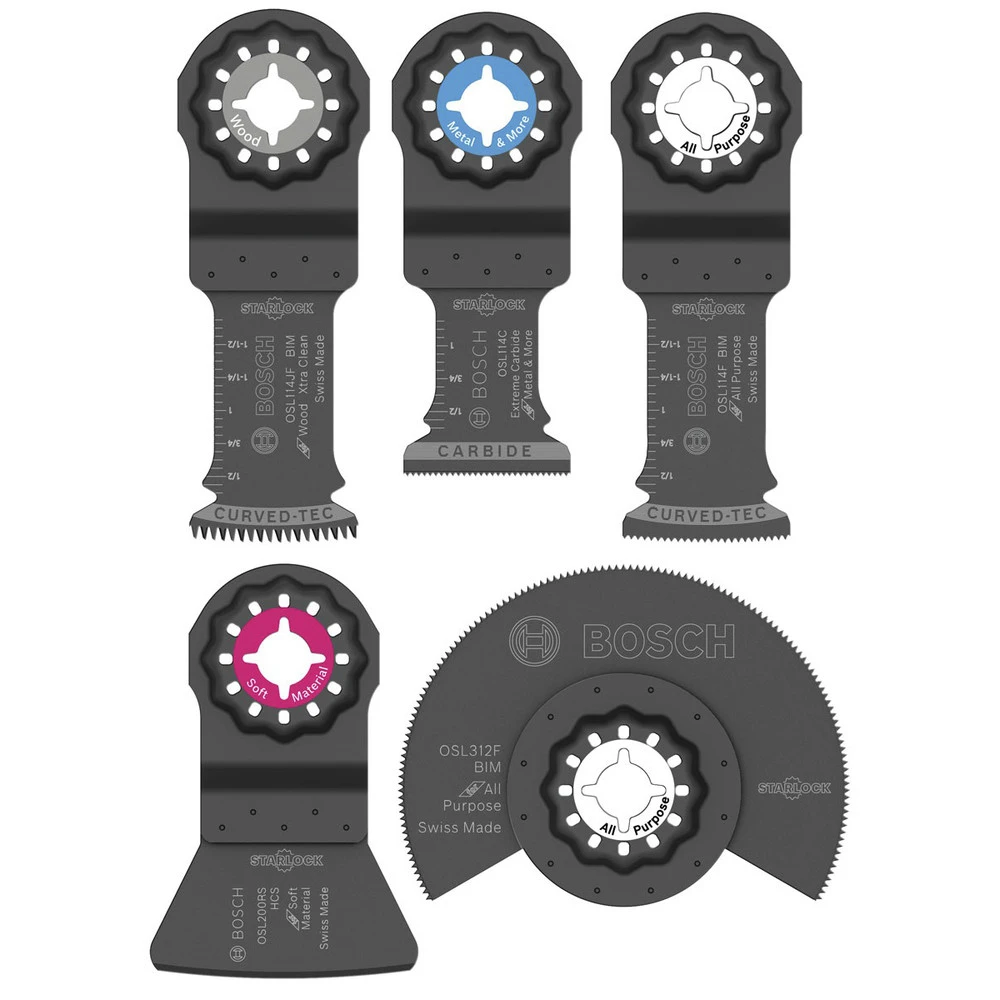 Flash Sale 👏 Bosch OSL005C 5-Piece Starlock Oscillating Multi-Tool Accessory Blade Set 🔔 1 Flash Sale 👏 Bosch OSL005C 5-Piece Starlock Oscillating Multi-Tool Accessory Blade Set 🔔