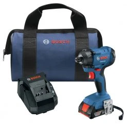 Buy ๐ Factory Reconditioned Bosch GDR18V-1400B12-RT 18V Compact Lithium-Ion 1/4 In. Cordless Hex Impact Driver Kit (2 Ah) ๐