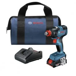 Best Pirce ๐ Factory Reconditioned Bosch GDX18V-1800B12-RT 18V EC Brushless Lithium-Ion 1/4 In. And 1/2 In. Cordless 2-in-1 Bit/Socket Impact Driver Kit (2 Ah) ๐