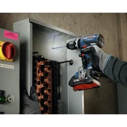 Hot Sale 🛒 Factory Reconditioned Bosch GSB18V-535CB15-RT 18V Lithium-Ion Brushless 1/2 In. Cordless 🔨 Hammer Drill Driver Kit (4 Ah) ⭐ -Bosch Store bshrgsb18v 535cb15 rt d