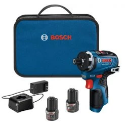 Discount ❤️ Factory Reconditioned Bosch GSR12V-300HXB22-RT 12V Max Brushless Lithium-Ion 1/4 In. Cordless Hex Two-Speed Screwdriver Kit With 2 Batteries (2.0 Ah) 🧨
