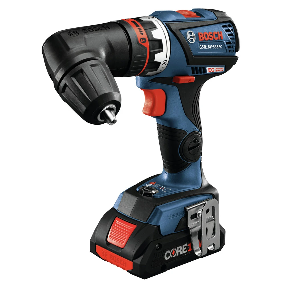New 🎉 Factory Reconditioned Bosch GSR18V-535FCB15-RT 18V EC Brushless Connected-Ready Flexiclick 5-in-1 Cordless Drill Driver System Kit (4 Ah) 😉 7 New 🎉 Factory Reconditioned Bosch GSR18V-535FCB15-RT 18V EC Brushless Connected-Ready Flexiclick 5-in-1 Cordless Drill Driver System Kit (4 Ah) 😉 - Image 7