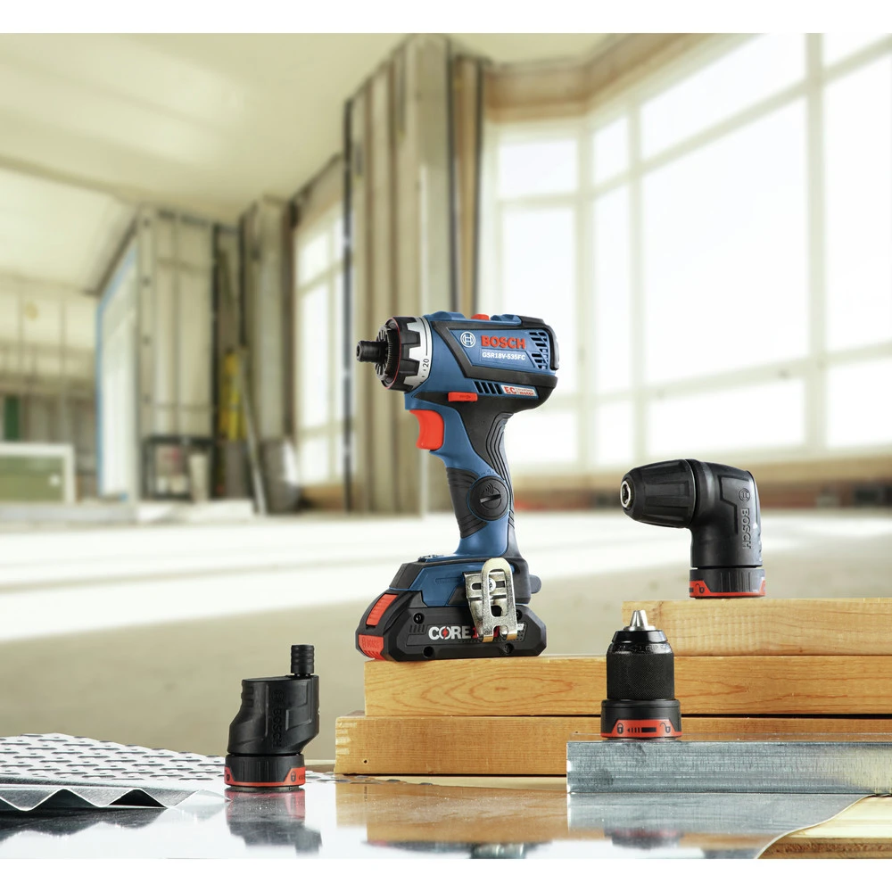 New 🎉 Factory Reconditioned Bosch GSR18V-535FCB15-RT 18V EC Brushless Connected-Ready Flexiclick 5-in-1 Cordless Drill Driver System Kit (4 Ah) 😉 13 New 🎉 Factory Reconditioned Bosch GSR18V-535FCB15-RT 18V EC Brushless Connected-Ready Flexiclick 5-in-1 Cordless Drill Driver System Kit (4 Ah) 😉 - Image 13