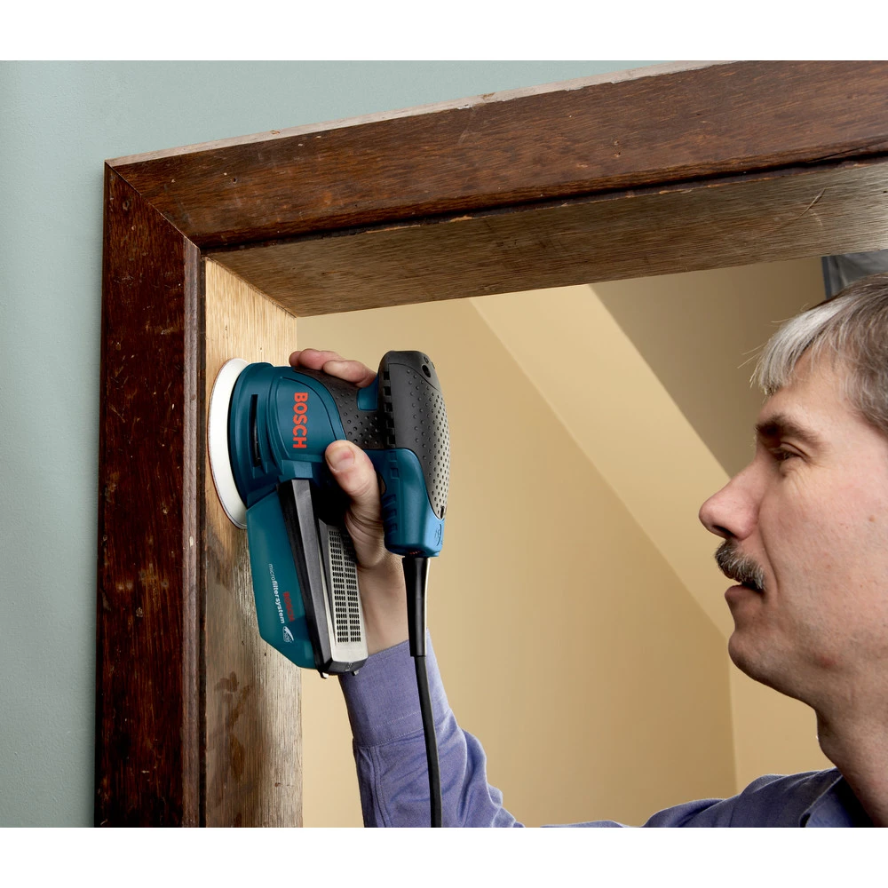 Cheapest π Factory Reconditioned Bosch ROS20VSC-RT 5 In. VS Palm Random Orbit Sander Kit With Canvas Carrying Bag π 9 Cheapest π Factory Reconditioned Bosch ROS20VSC-RT 5 In. VS Palm Random Orbit Sander Kit With Canvas Carrying Bag π - Image 9